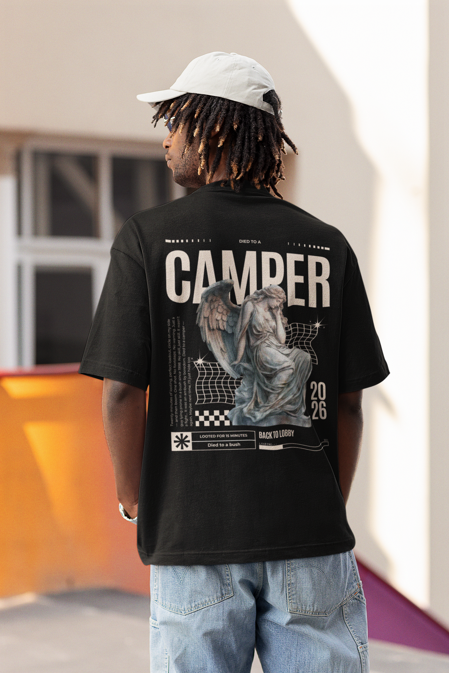 Died to Camper Unisex Oversized Premium Tee