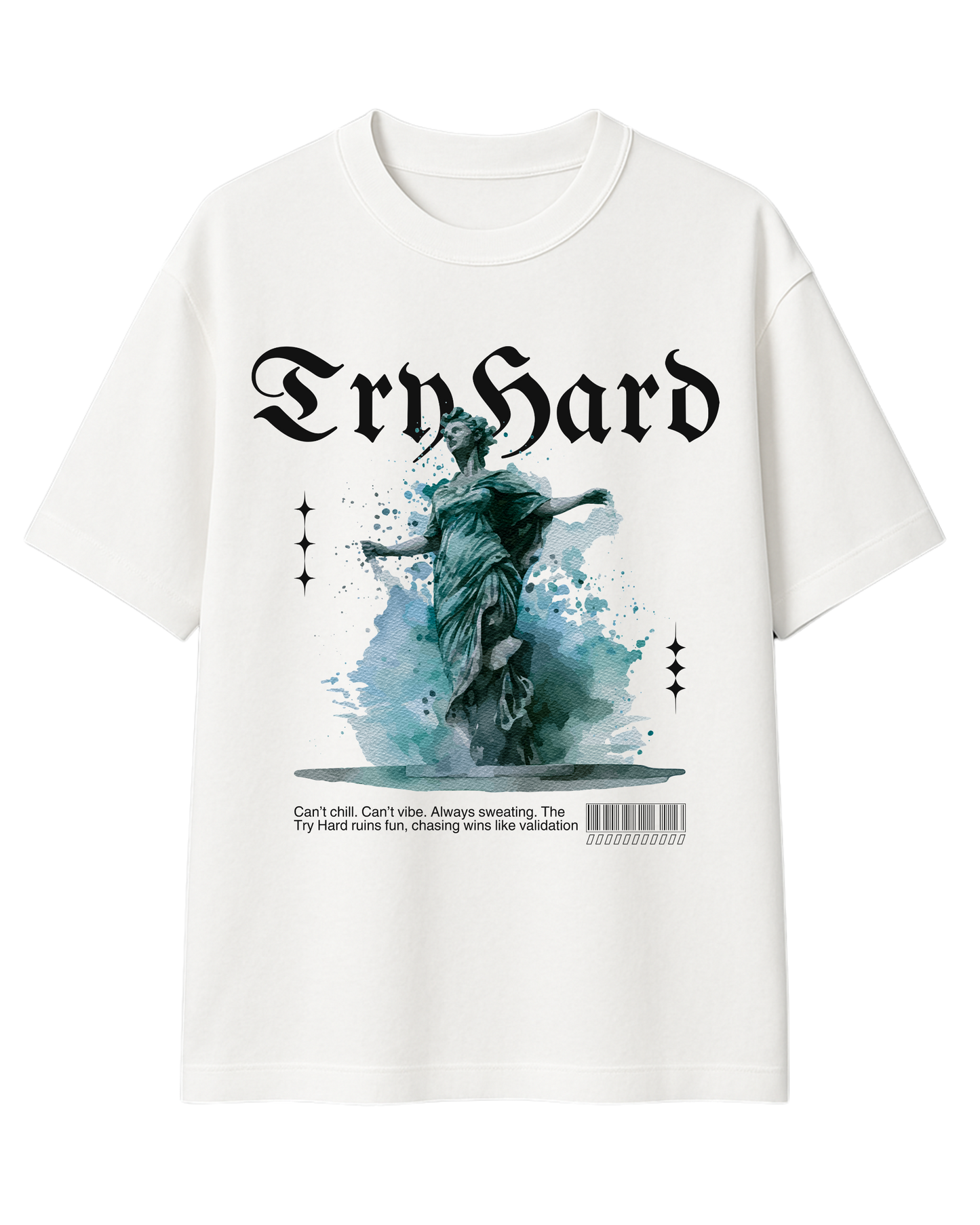 TRY HARD UNISEX OVERSIZED TEE