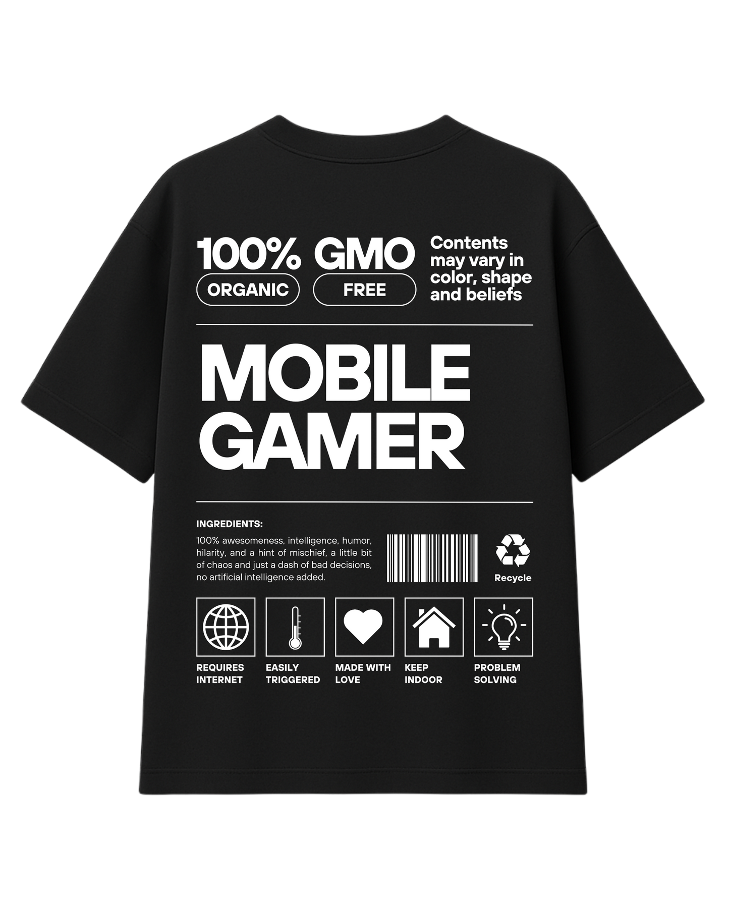 Mobile Gamer Unisex Oversized Premium Tee
