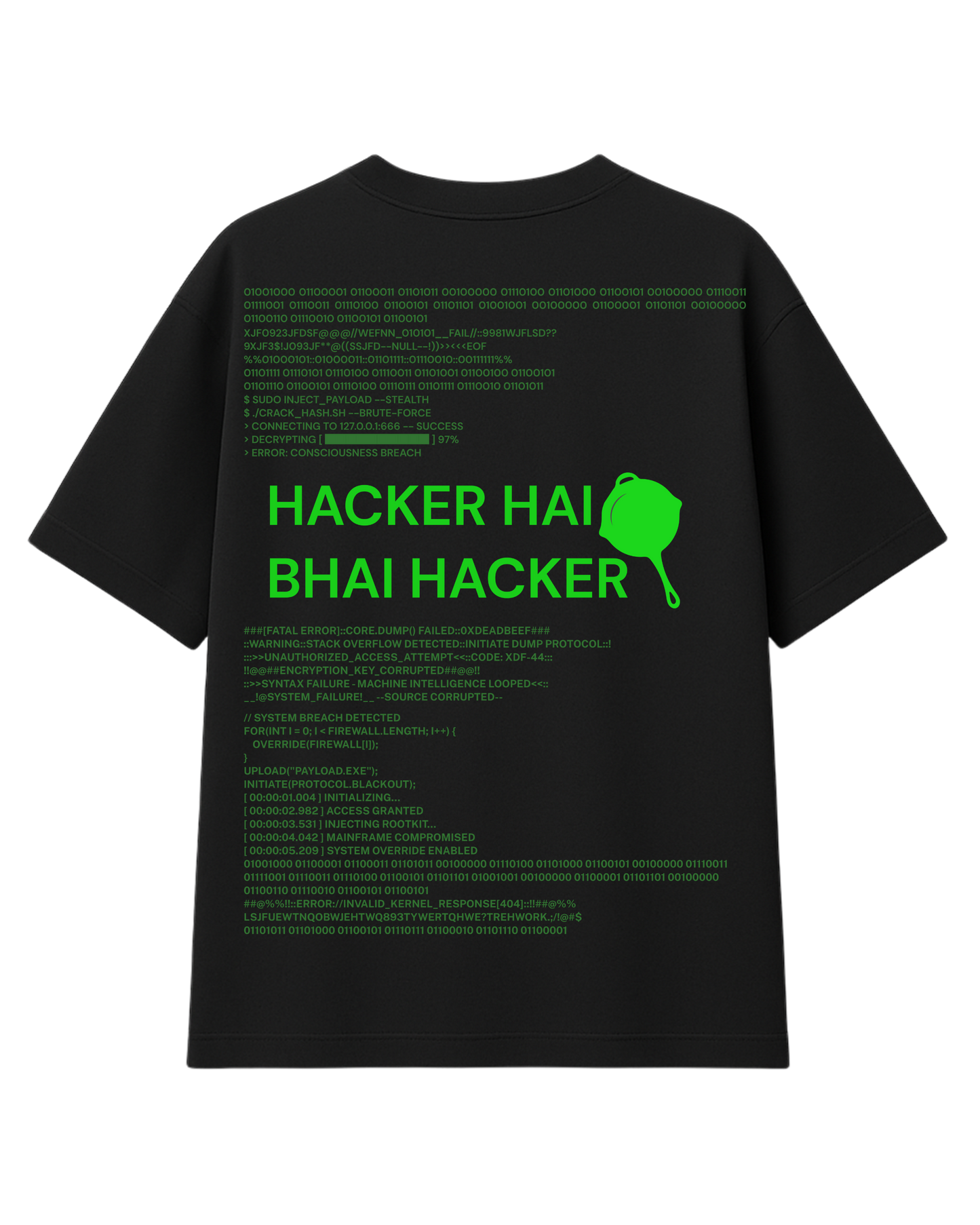 Hacker Unisex Oversized Tee