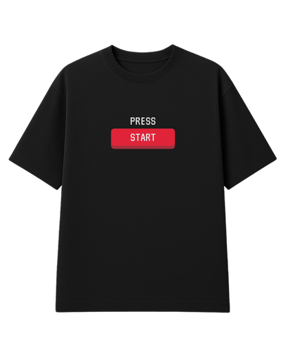 PRESS START UNISEX OVERSIZED TEE