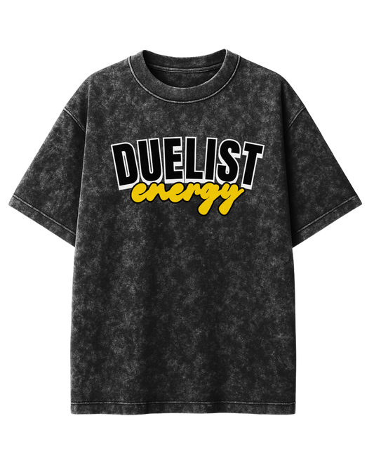 DUELIST ENERGY UNISEX ACID WASH OVERSIZED PREMIUM TEE