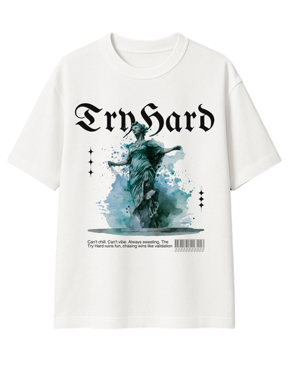 TRY HARD UNISEX OVERSIZED TEE