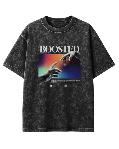 BOOSTED UNISEX ACID WASHED PREMIUM TEE