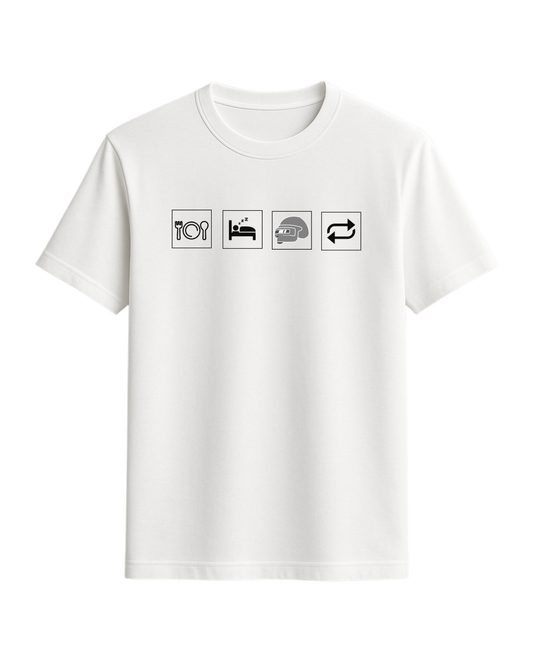 Eat Sleep Game Repeat Regular Tee