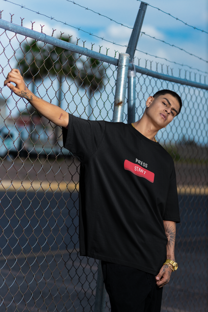 PRESS START UNISEX OVERSIZED TEE